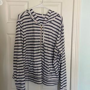 Women’s hoodie navy and white stripes old navy lightweight